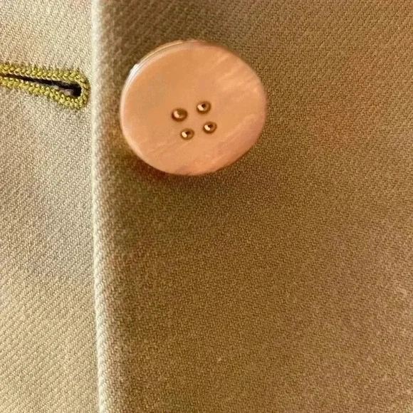 Vintage Chartreuse Valentino Blazer and Tank Shell Size 46/12 - Picture 8 of 11